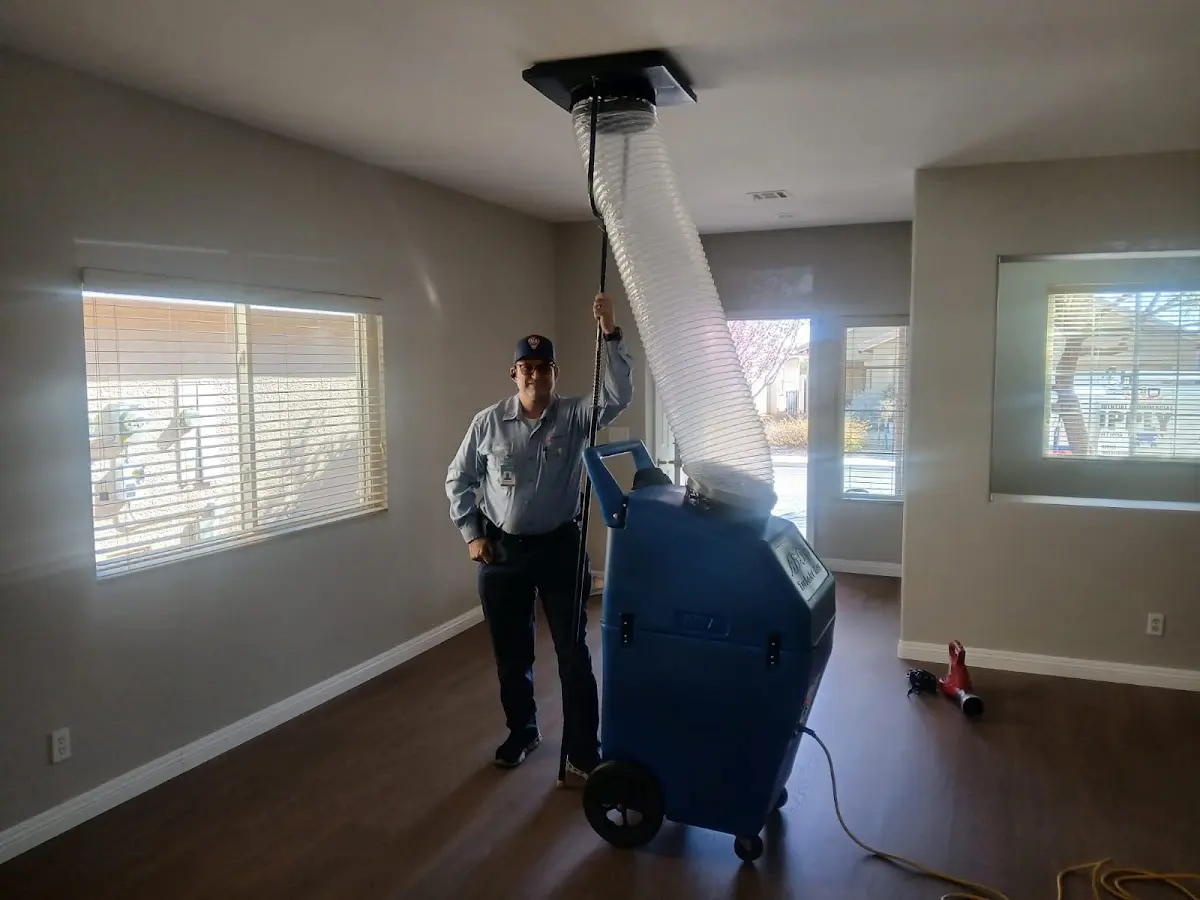 Professional Dryer Vent Cleaning work inside a Valencia West home